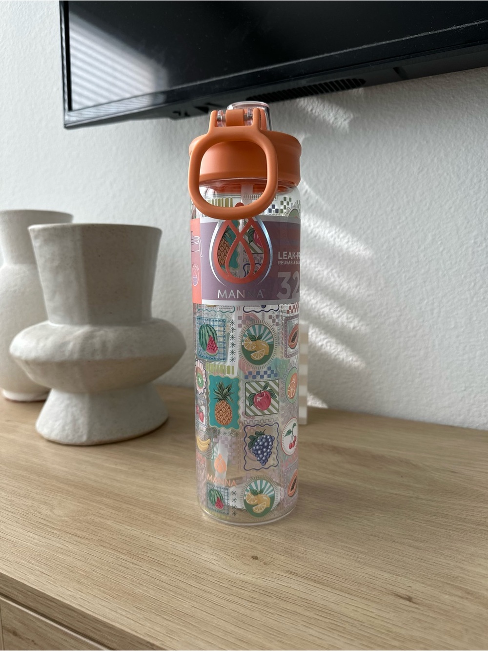 Brand New MANNA Leakproof Glass Water Bottle - 32oz